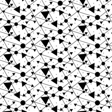 Beyaz arkaplanda soyut siyah desen