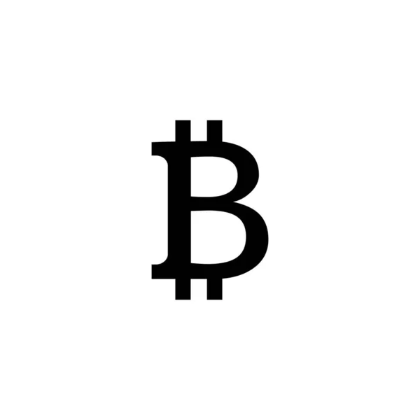 Bitcoin Sign Icon Internet Money Crypto Currency Symbol Coin Image — Stock Vector