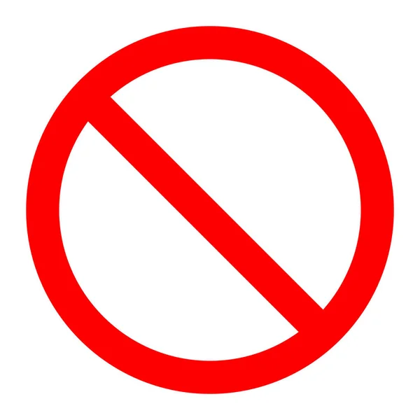 Запрещено Знака Стоп Знака — стоковый вектор