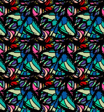 Kral kelebeği desenli kanatlar. Parlak mavi kelebeklerin uçuşu soyut arkaplan.