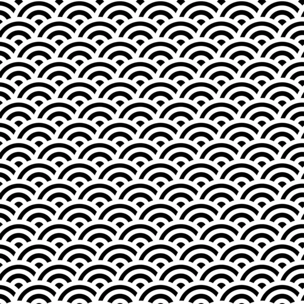 Japanisches Muster. Einfaches schwarzes Symbol — Stockvektor