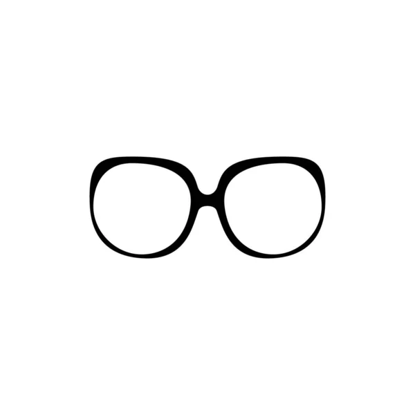 Ikona brýlí. Jednoduchá černá ikona — Stockový vektor