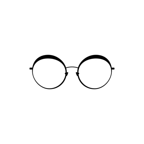 Icona degli occhiali. Semplice icona nera — Vettoriale Stock