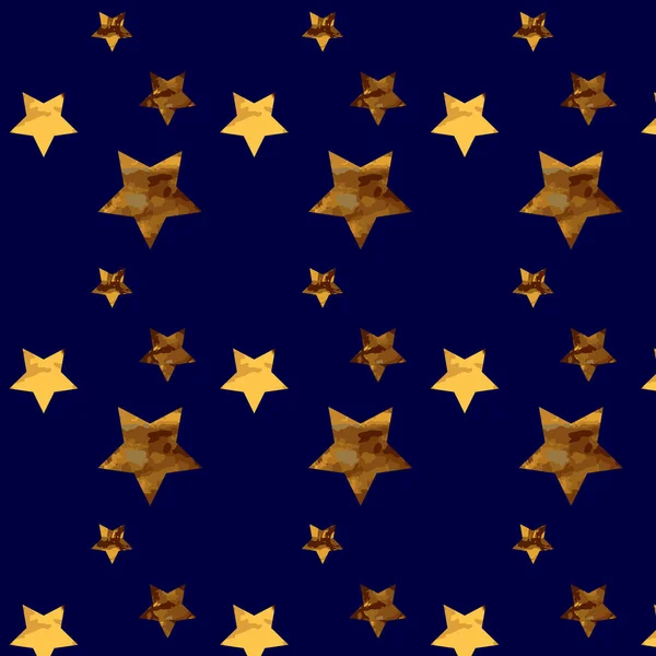 Background Gold Stars Pattern Stars — Stock Vector