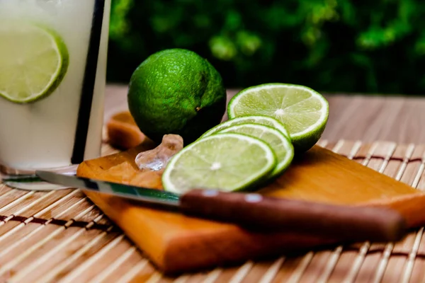 Brazilian Traditional Refreshing Caipirinha — Stock Photo, Image