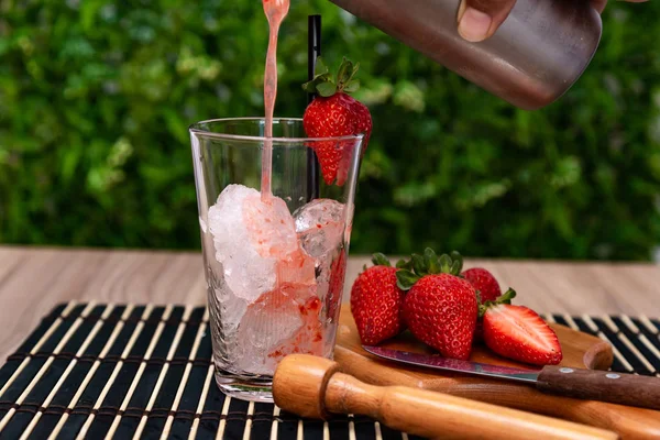 Läckra Typiska Brasilianska Maracuja Drink — Stockfoto