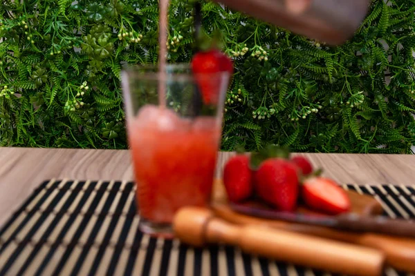 Läckra Typiska Brasilianska Maracuja Drink — Stockfoto