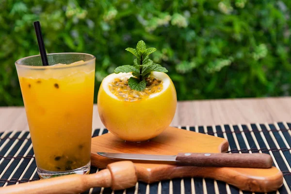 Heerlijke Typische Braziliaanse Maracuja Drankje — Stockfoto