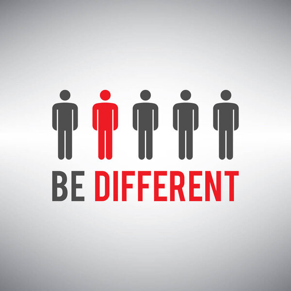 Будь другим. Быть другим ради успеха. Будьте другой концепцией для бизнеса
. 