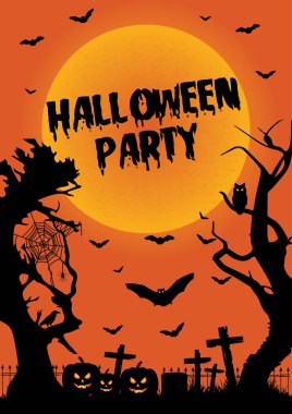 Cadılar Bayramı poster. Cadılar Bayramı partisi arka plan.