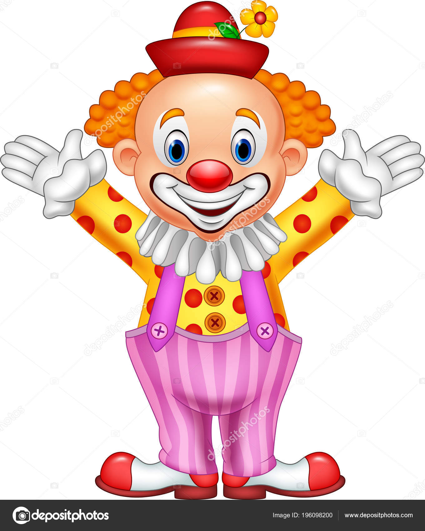Smiling Clown Clown Mit Krawatte Und Hupe Auf Weißem Hintergrund Lizenzfrei  nutzbare SVG, Vektorgrafiken, Clip Arts, Illustrationen. Image 50576713.
