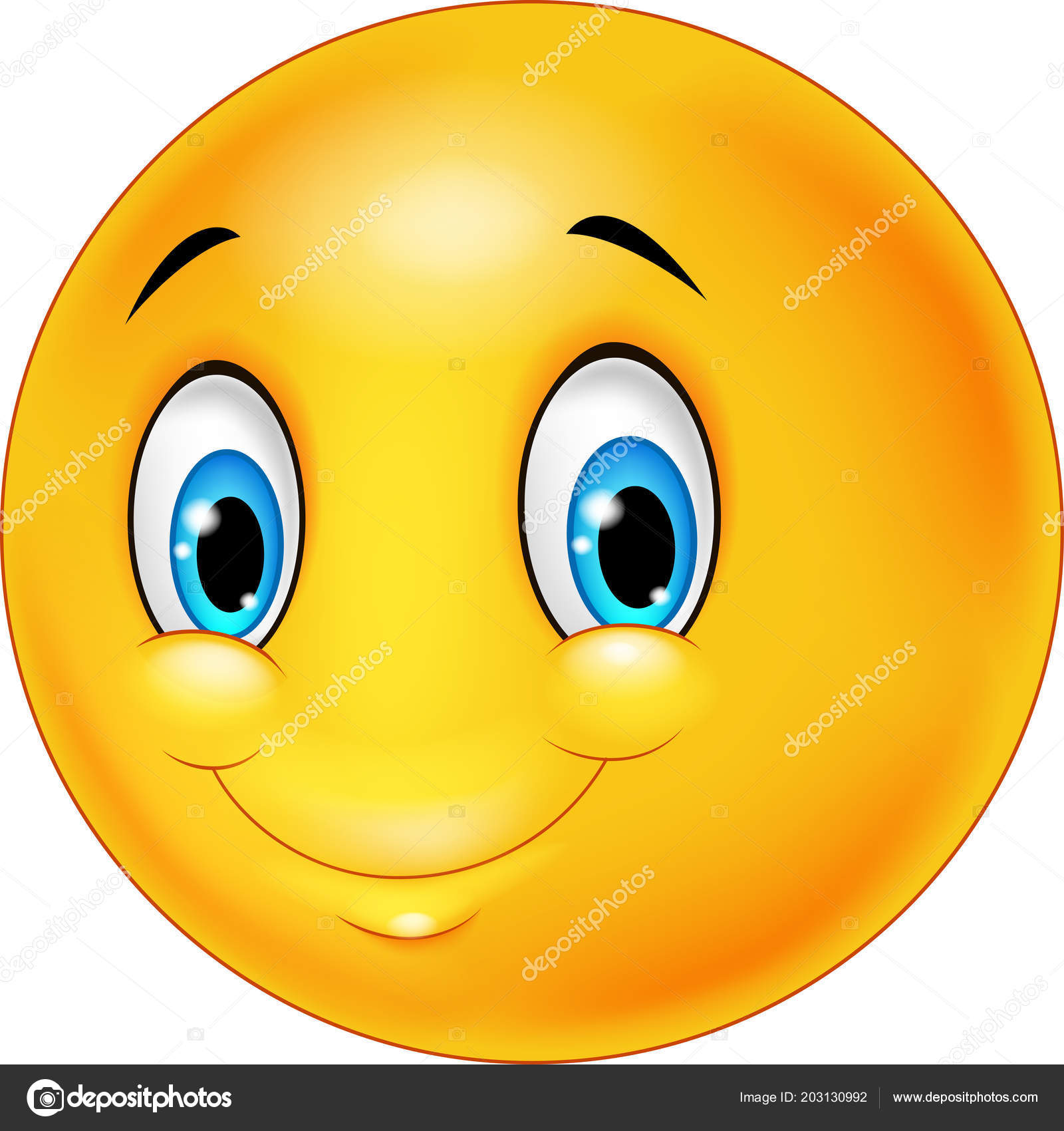 Cartoon Emoticon Smile Transparent Background Stock Vector Image By C Tigatelu