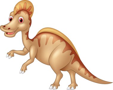 Dinozor Spinosaurus veya dikenli kertenkele beyaz arka plan üzerinde izole