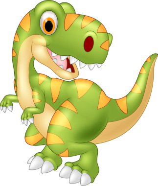 Çizgi film dinozor poz örnek