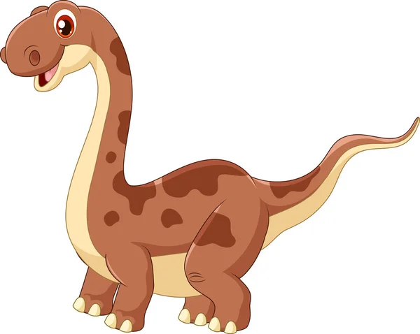 Ilustración Adorable Dinosaurio Lindo — Vector de stock