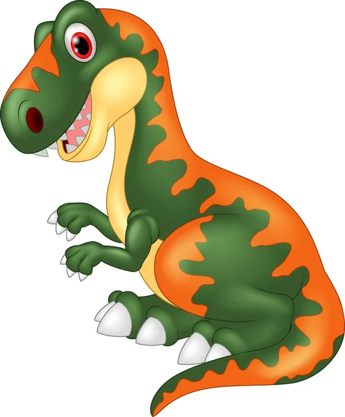 Illustratie Van Cartoon Tyrannosaurus — Stockvector