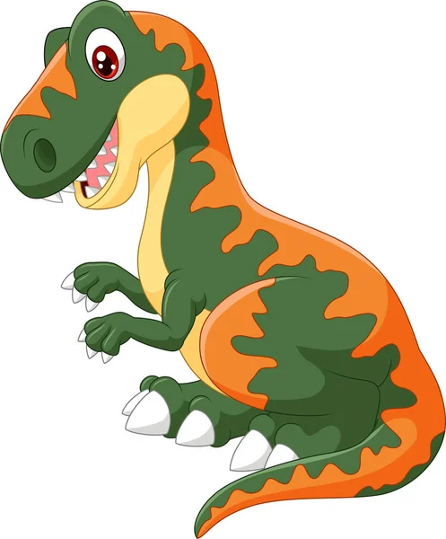 Illustration Cartoon Tyrannosaurus — Stock Vector