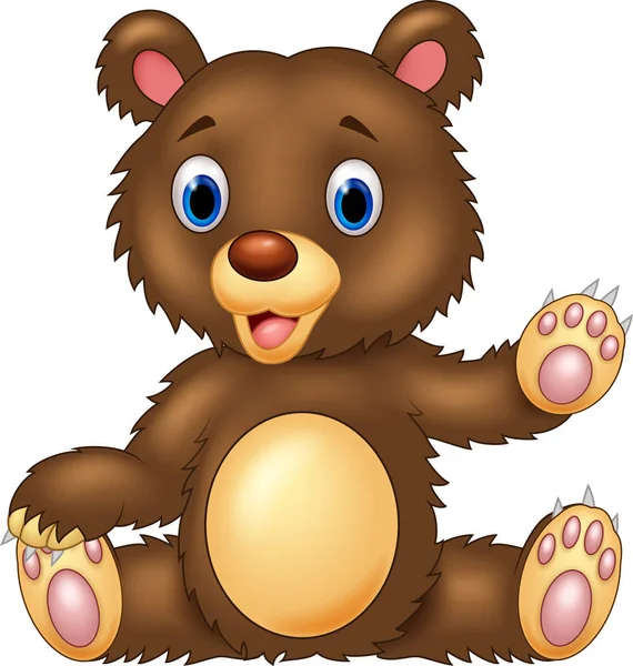 Karikatür mutlu ayı sunulması