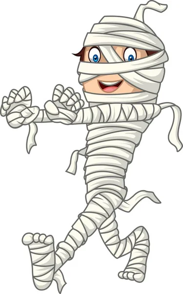 Illustratie Van Cartoon Funny Mummie — Stockvector