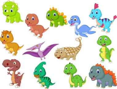 Şirin bebek dinozorlar toplama