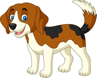 çizgi film mutlu küçük köpek