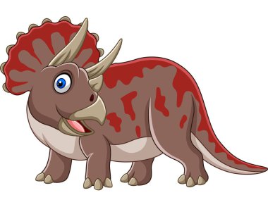 Vektör çizim karikatür brontosaurus bebeği ile