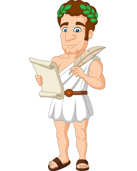 古代ギリシャ人の漫画のベクトル イラスト — ストックベクタ