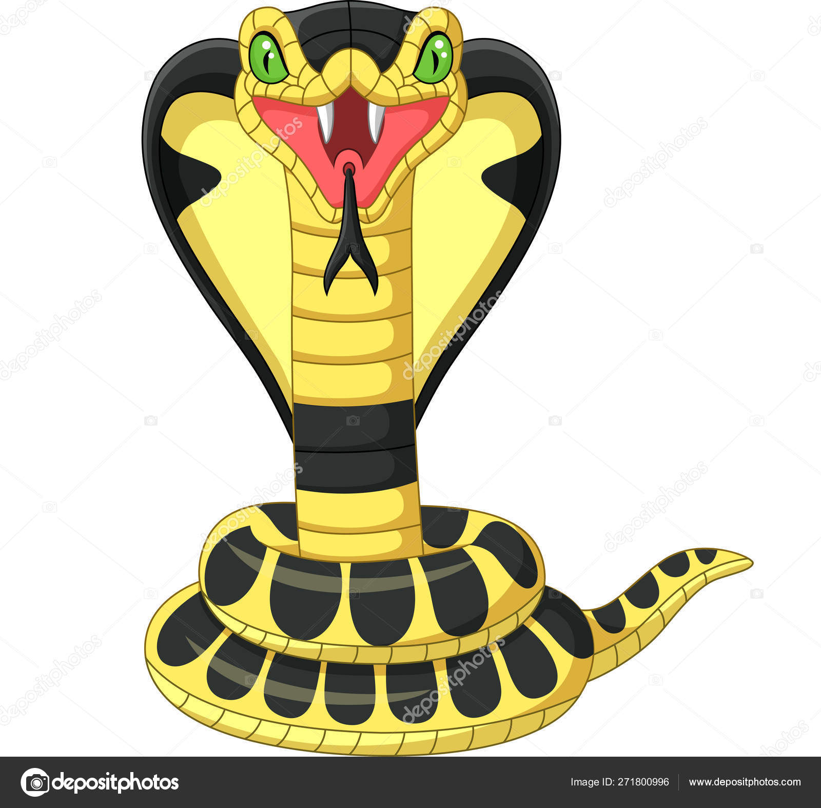 Vector Illustration Cartoon King Cobra Snake Mascot Stock Vector Image by ©tigatelu #271800996 Vector Illustration Cartoon King Cobra Snake Mascot Stock Vector Image by ©tigatelu #271800996