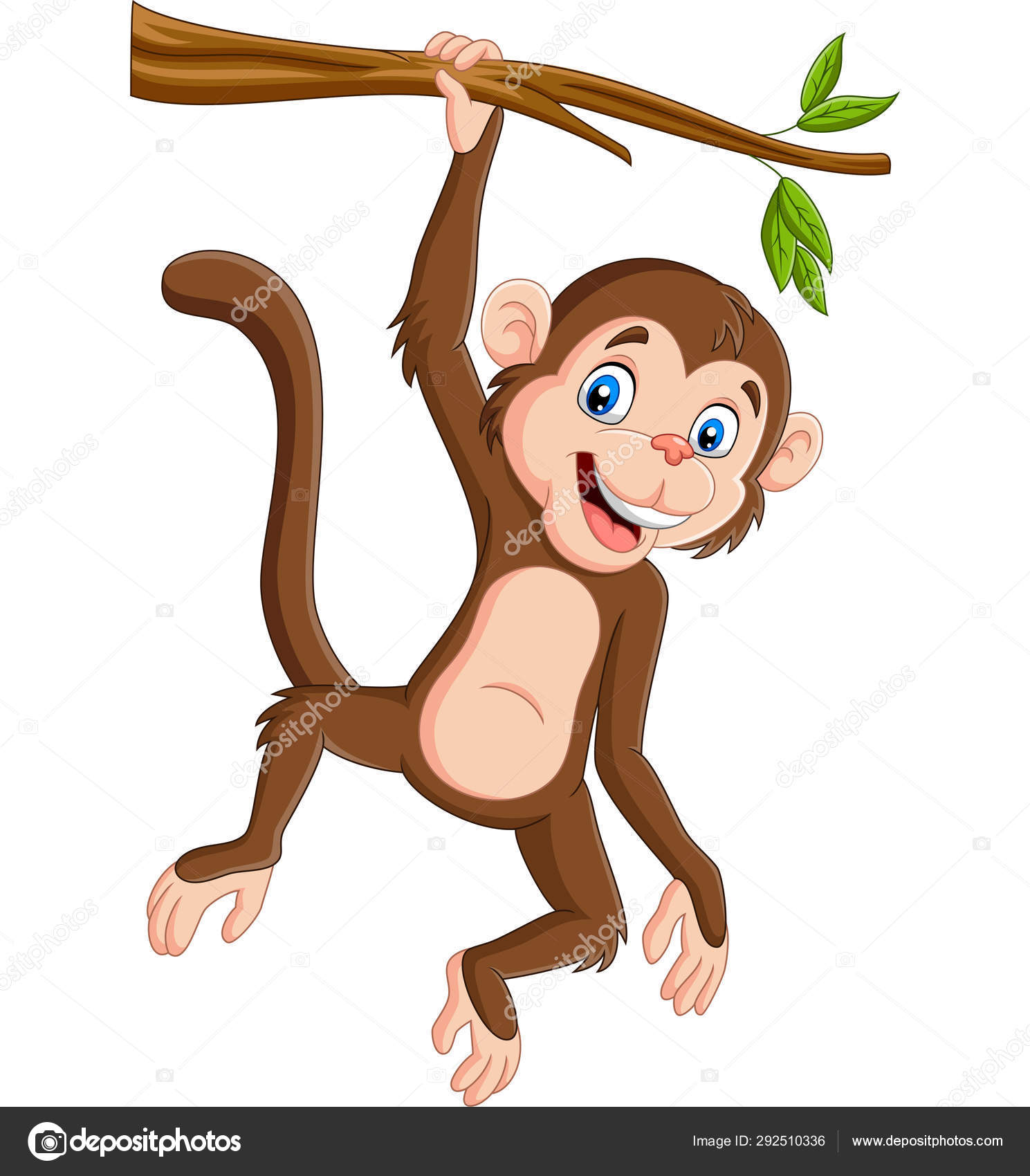 Macaco-desenho Na árvore E Polegares Para Cima Ilustração do Vetor -  Ilustração de nave, bebê: 236602163