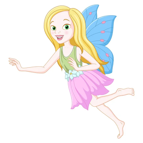 Vector Illustration Illustration Cute Fairy Cartoon — Stock Vector