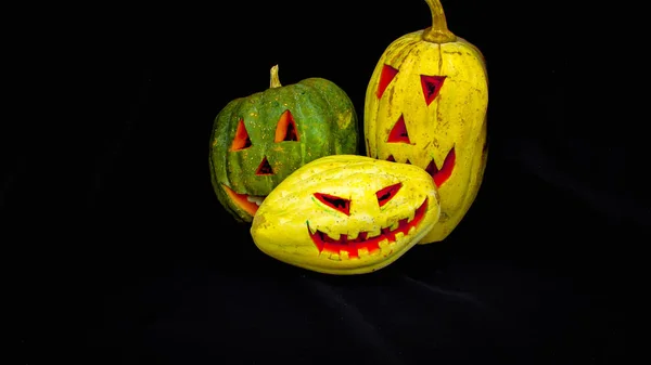 Calabaza Divertida Diferente Tradicional Fiesta Octubre Hecha Brasil Con Nuevos —  Fotos de Stock