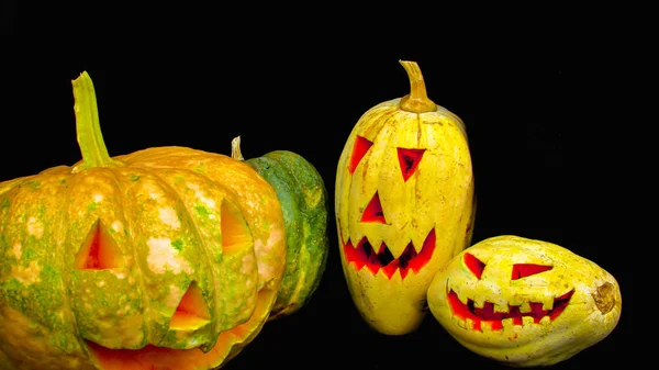 Calabaza Divertida Diferente Tradicional Fiesta Octubre Hecha Brasil Con Nuevos —  Fotos de Stock