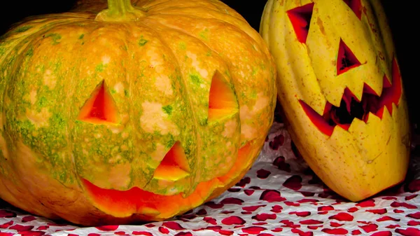 Calabaza Divertida Diferente Tradicional Fiesta Octubre Hecha Brasil Con Nuevos —  Fotos de Stock