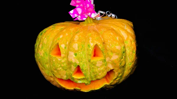 Hauska Erilainen Halloween Kurpitsa Perinteisestä Lokakuun Lomasta Joka Valmistettu Brasiliassa — kuvapankkivalokuva