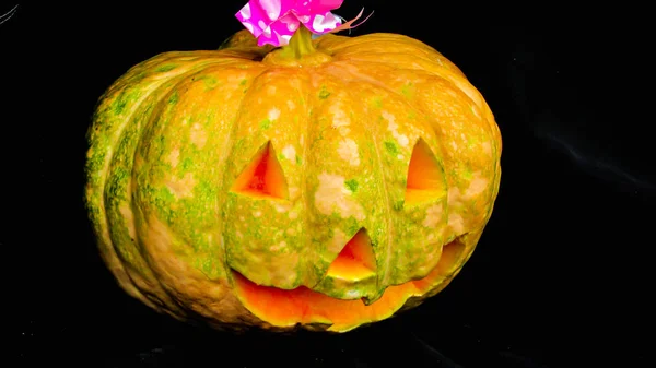 Calabaza Divertida Diferente Tradicional Fiesta Octubre Hecha Brasil Con Nuevos —  Fotos de Stock