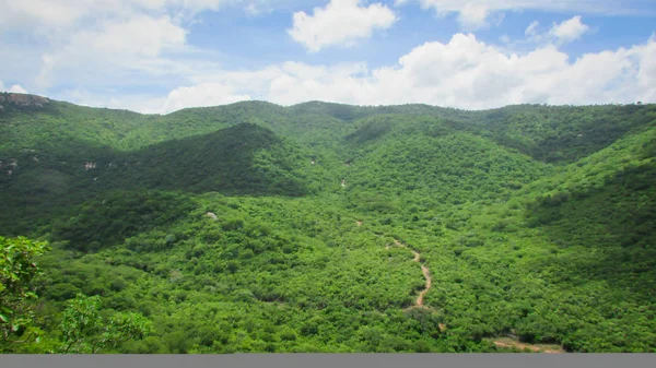 Paysage du Brésil, montagnes et cerrado avec des forêts vertes, o — Photo
