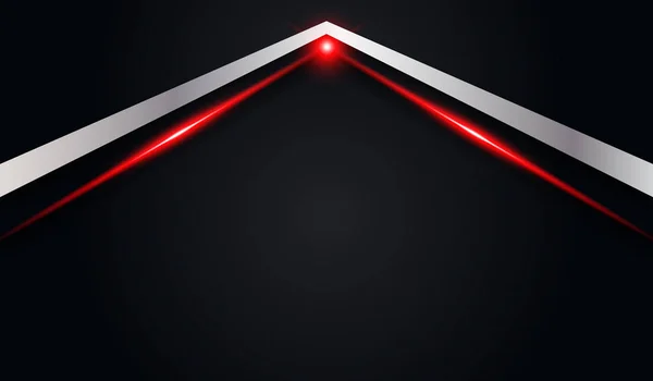 Abstrato Seta Metálico Vermelho Brilhante Cor Preto Quadro Layout Moderno —  Vetores de Stock