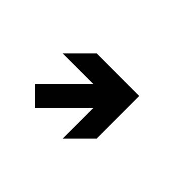 Ok simgesi simge vektörü. Ok simgesi işareti