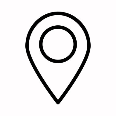 pin konumu vektör simgesi logosu veya çizimi