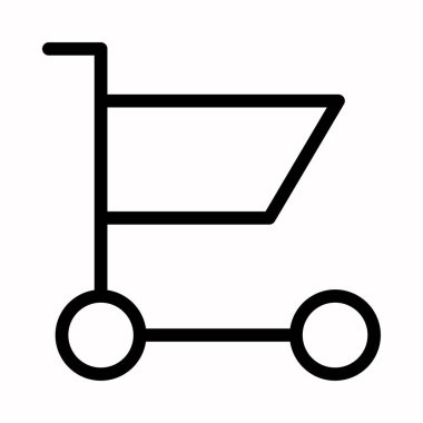 Alışveriş Sepeti simge vektörü, Düz simge mağaza sepeti sembolü