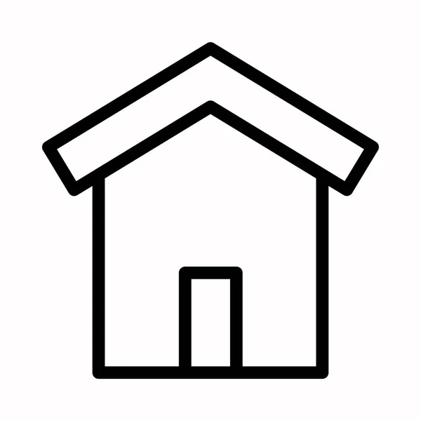 ホームハウスアイコンベクトルロゴまたはイラスト — ストックベクタ