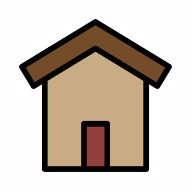 Ev evi simgesi vektör logosu veya illüstrasyon