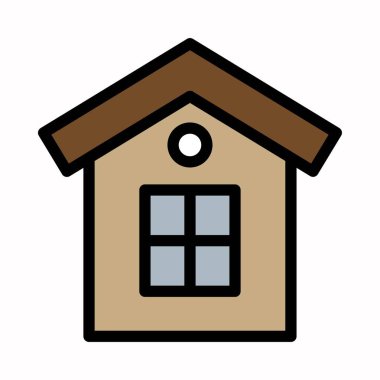 Ev evi simgesi vektör logosu veya illüstrasyon