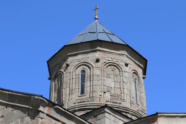 Gürcistan'daki Stepantsminda eski Hıristiyan Kilisesi