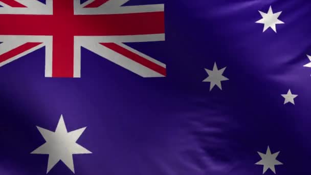 Vlajka Australské Smyčky — Stock video