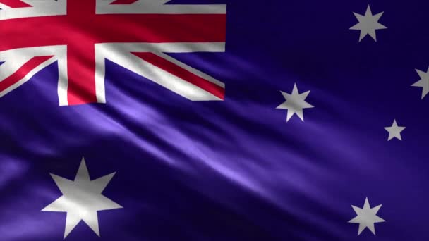 Vlag Van Australië Loop — Stockvideo