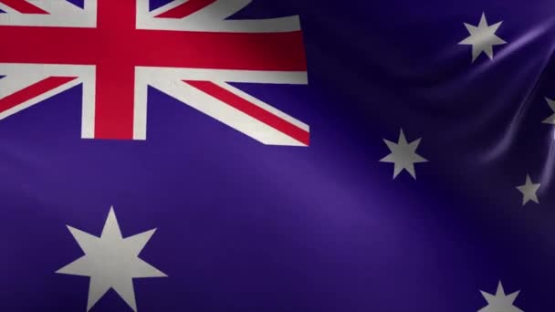 Flagga Australien Loop — Stockvideo