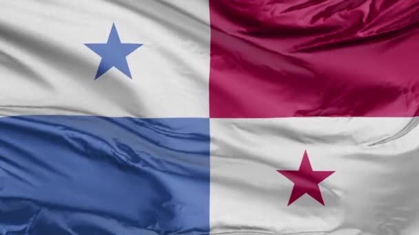 Drapeau de Panama 3D réaliste — Video