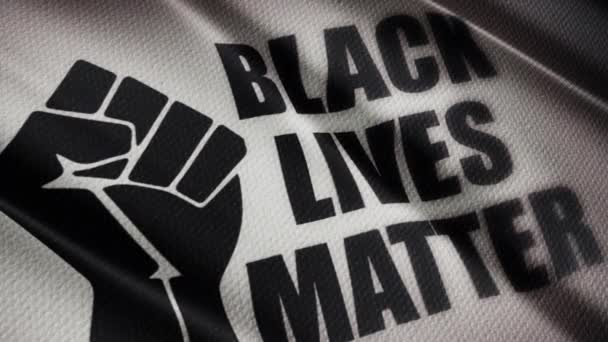 Blacks Lives Matter Černá Bílá — Stock video