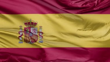 İspanya 'nın Gerçekçi Bayrağı 3D